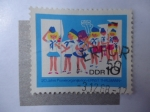 Stamps Germany -  DDR - 20 Jahre Pionierorganisstion - Ernst Thalmann.