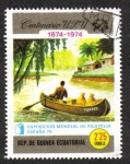 Sellos de Africa - Guinea Ecuatorial -  U.P.U. Centenario y ESPAÑA'75