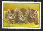 Sellos del Mundo : Africa : Guinea_Ecuatorial : Cats,III-1976