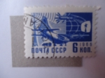 Stamps : Europe : Russia :  CCCP - 6kon 1966 (Scott/Ru:3261)
