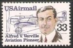 Sellos de America - Estados Unidos -  Alfred V. Verville