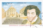 Sellos de America - Cuba -  Ludwig  von Beethoven- compositor