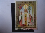 Stamps Colombia -  Visita de S.S. Paulo VI a Colombia - Agosto 1968.