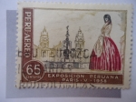 Stamps Peru -  Exposición Peruana Paris-V-1958.