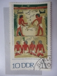 Stamps Germany -  DDR - Agyptisches Museum Berlín.
