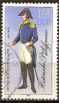Stamps Germany -  Uniformes postales históricos, Mecklemburgo 1850,DDR.
