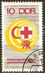 Stamps Germany -  50 años de la Liga de Sociedades de la Cruz Roja 1919-1969,DDR.
