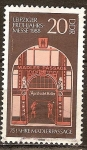 Stamps Germany -  Feria de Primavera en Leipzig1988,75 años pasaje Mädler, DDR.
