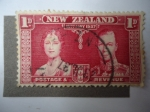 Stamps : Oceania : New_Zealand :  Coronación - King George VI