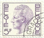 Stamps Belgium -  SERIE REY BALDUINO TIPO ELSTRÖM. VALOR FACIAL 5 BEF. YVERT BE 1581D