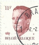 Sellos de Europa - Blgica -  SERIE REY BALDUINO TIPO VELGHE. VALOR FACIAL 11 BEF. YVERT BE 2085