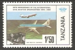 Stamps Tanzania -  Air traffic control