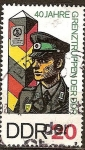 Stamps Germany -  40 aniv del guardia de fronteras-DDR.