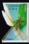 Stamps : Europe : Spain :  Edifil  4982  Fauna protegida. " Libélula "