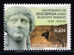 Stamps : Europe : Spain :  Edifil  4993  Culturas antiguas.  " Aniversario de Segobriga como municipio romano. 15 aC - 2015 dC 