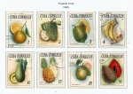 Stamps : America : Cuba :  1083-1090 Frutas Tropicales