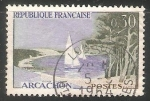 Sellos de Europa - Francia -  Arcachon- velero