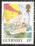 Stamps Czech Republic -  Guernsey - velero