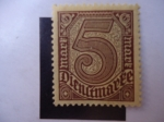 Stamps Germany -  Cifras - Dienstmarke.