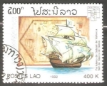 Stamps : Asia : Laos :  Genova 92