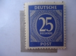 Stamps Germany -  Cifras - Scott/545