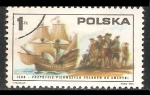 Sellos de Europa - Polonia -  First Poles Arriving on 