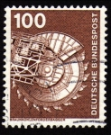 Stamps : Europe : Germany :  INT-BRAUNKOHLENFORDERBAGGER
