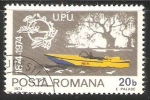 Stamps Romania -  Mail motorboat-