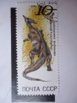 Sellos de Europa - Rusia -  CCCP - Fauna Prehistórica - 1990