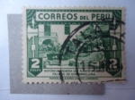 Stamps Peru -  Palacio de Gobierno.