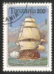 Stamps Tanzania -  Frigate