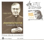 Stamps Spain -  Josemaría Escrivá - fundador del Opus Dei  SPD
