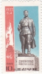 Sellos de Asia - Corea del norte -  estatua