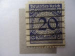Stamps Germany -  Cifras - (Scott/Al;287)