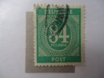 Stamps Germany -  Cifras - (Scott/Al;555)