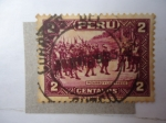Stamps Peru -  Don Francisco Pizarro y los Trece