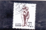 Stamps North Korea -  niños