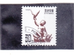 Stamps : Asia : North_Korea :  niños