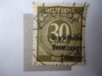 Stamps Germany -  Cifras (Scott 547) 