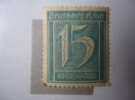 Stamps Germany -  Cifras. Deutsches Riech.