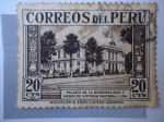 Stamps Peru -  Palacio de la Municipalidad y Museo História Nacional - Lima.