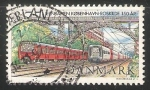 Stamps Denmark -  Railway Kopenhagen-Roskilde