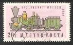 Stamps : Europe : Hungary :  Early steam locomotive