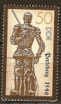 Stamps Germany -  Las estatuas de Roland (Perleberg,1546) DDR.