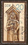 Sellos de Europa - Alemania -  Las estatuas de Roland en el Hall sobre el año 1719-DDR