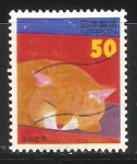 Stamps Japan -  Gato