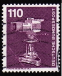 Stamps : Europe : Germany :  COL-FARBFERNSEHKAMERA