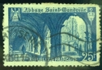 Stamps France -  Abadía de Wandrille 