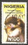 Stamps Nigeria -  Cercopiteco de orejas rojas