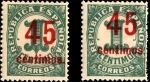 Stamps Spain -  Ci-fras. Habilitados con nuevo valor